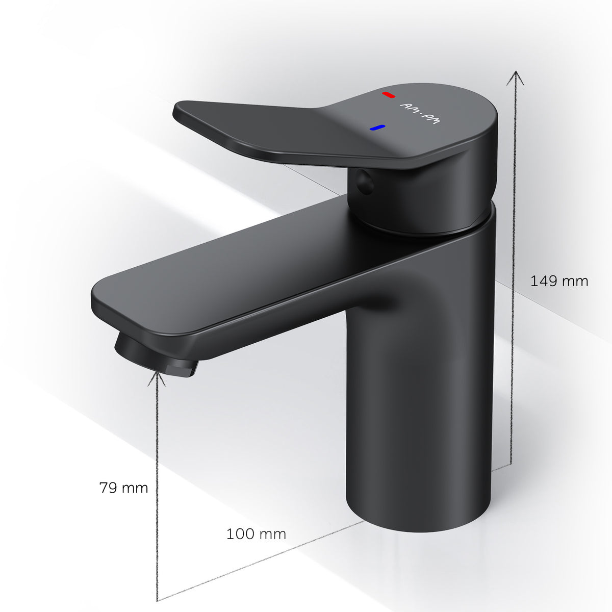 Mitigeur de lavabo X-Joy avec EcoStart, noir–FXA02822