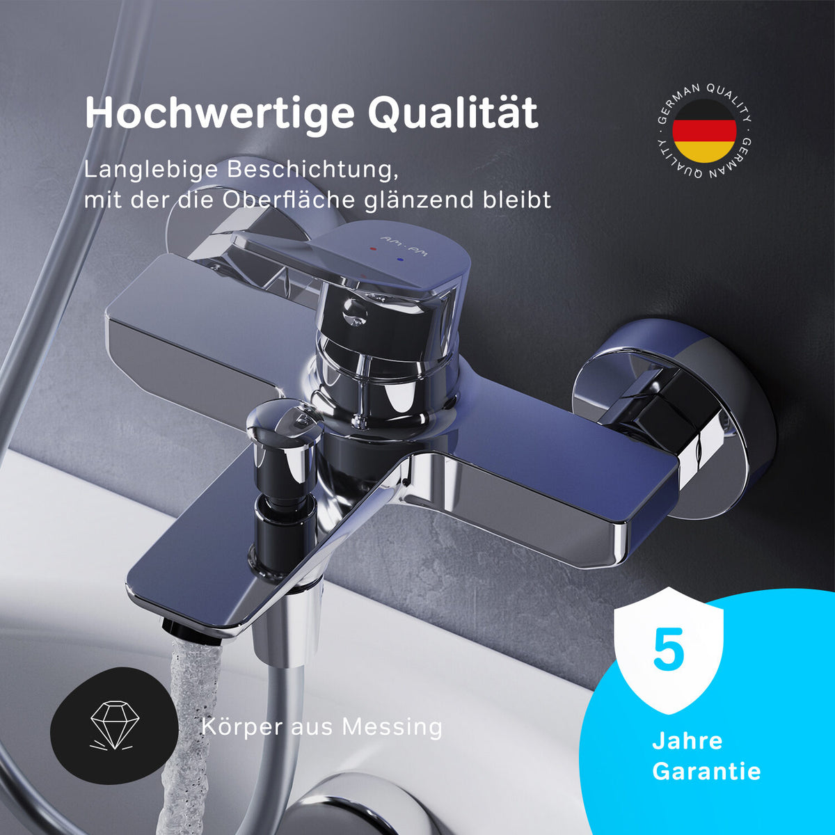 FXA10000 Wannenarmatur X-Joy Mischbatterie Badewanne Wasserhahn Bad ampm-store.de