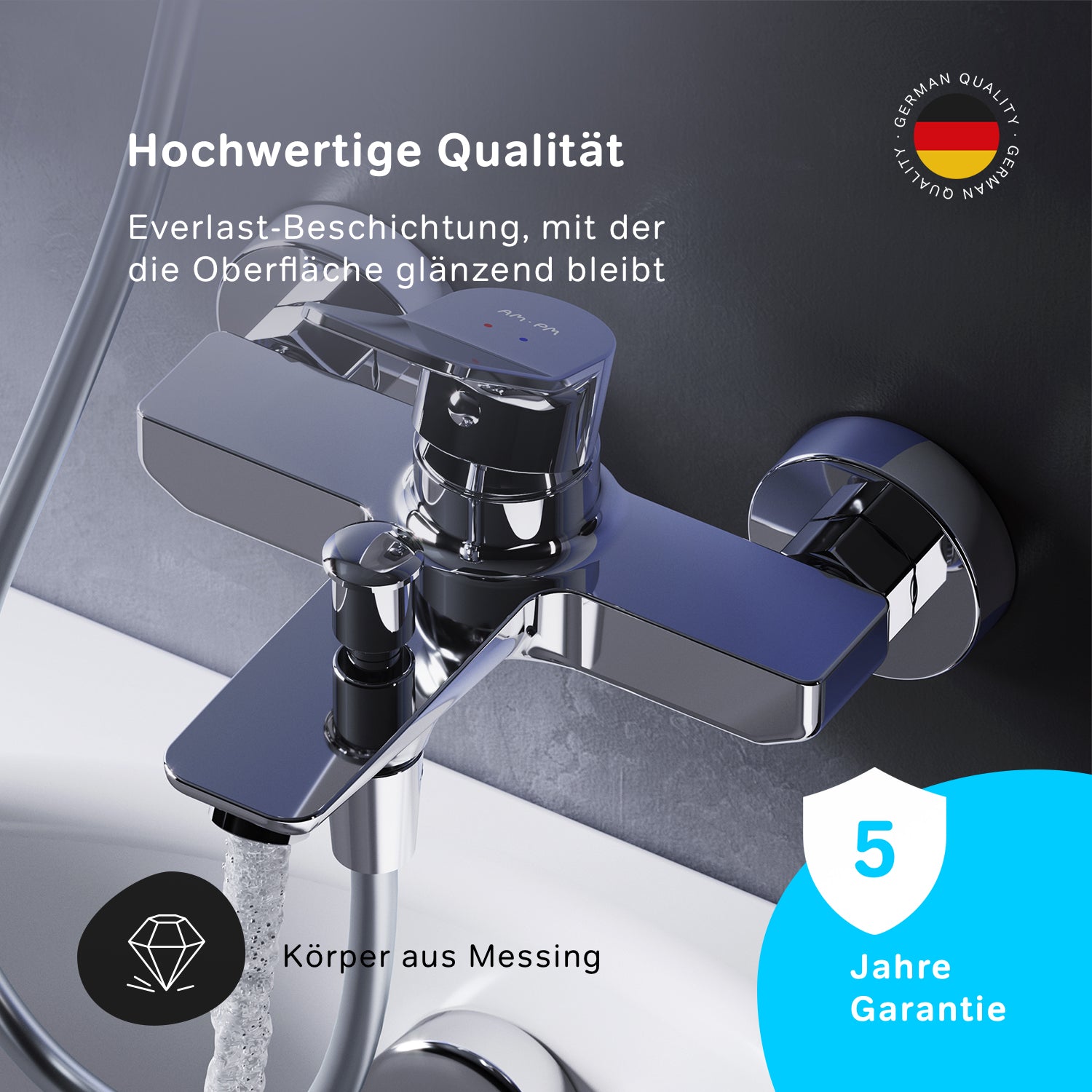 FXA10000 Wannenarmatur X-Joy Mischbatterie Badewanne Wasserhahn Bad ampm-store.de