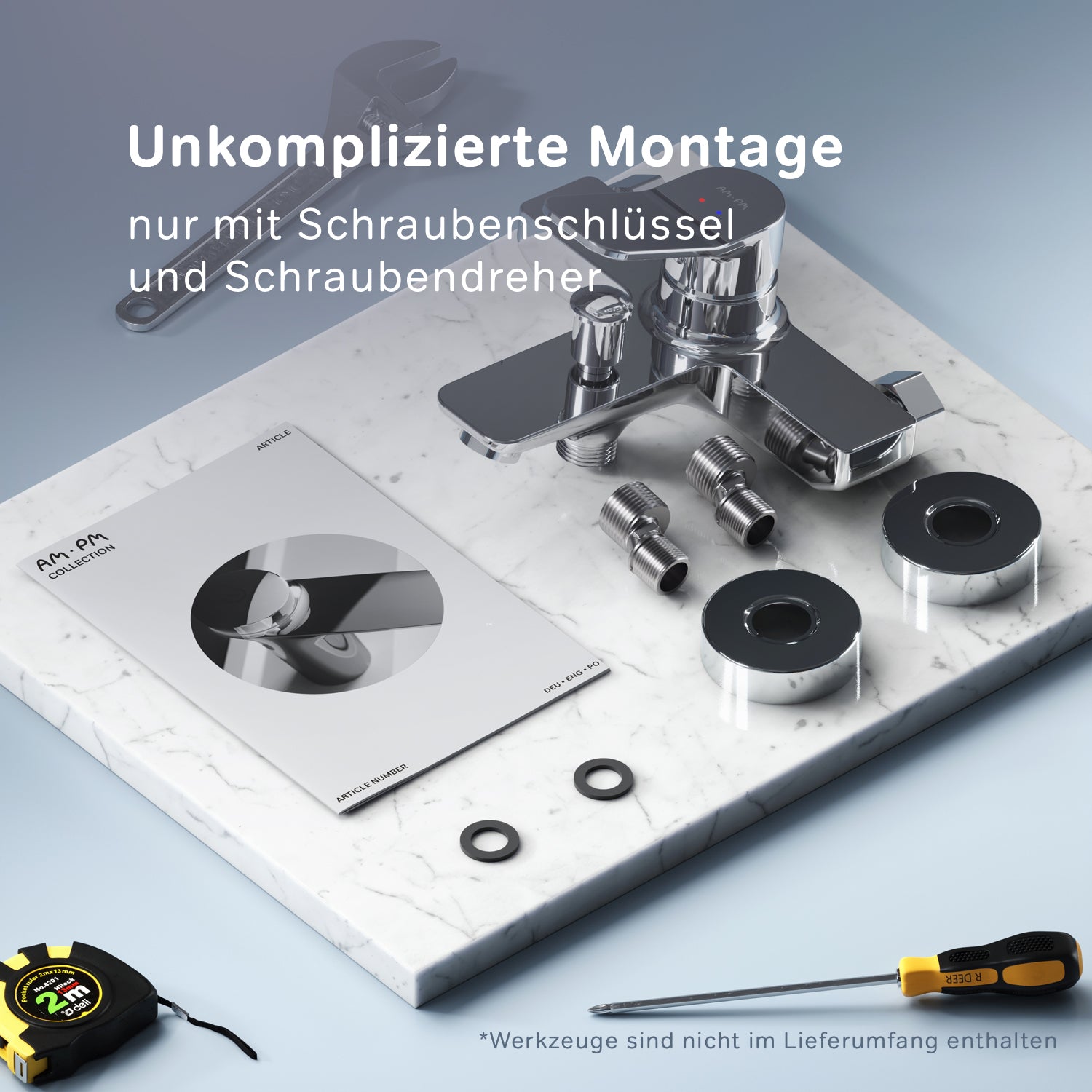 FXA10000 Wannenarmatur X-Joy Mischbatterie Badewanne Wasserhahn Bad ampm-store.de
