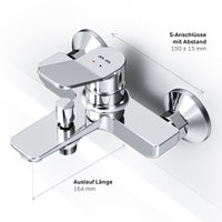 FXA10000 Wannenarmatur X-Joy Mischbatterie Badewanne Wasserhahn Bad ampm-store.de