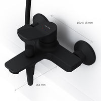 FXA10022 Wannenarmatur X-Joy Mischbatterie Badewanne Wasserhahn Bad, Schwarz ampm-store.de