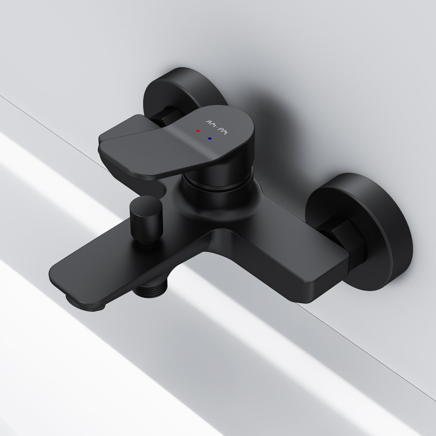 FXA10022 Wannenarmatur X-Joy Mischbatterie Badewanne Wasserhahn Bad, Schwarz ampm-store.de