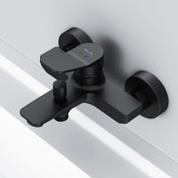 FXA10022 Wannenarmatur X-Joy Mischbatterie Badewanne Wasserhahn Bad, Schwarz ampm-store.de