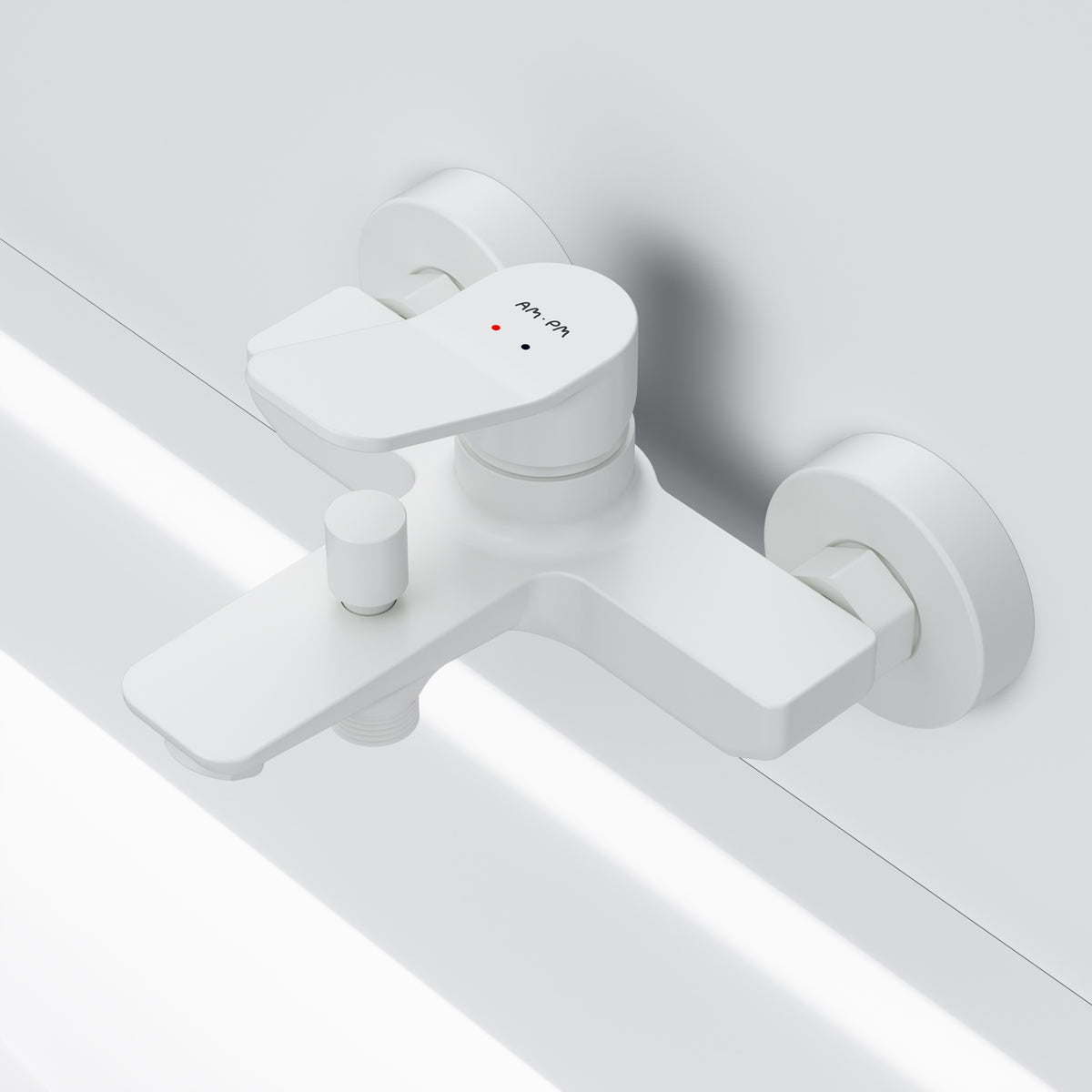FXA10033 Wannenarmatur X-Joy Mischbatterie Badewanne Wasserhahn Bad, Weiß ampm-store.de