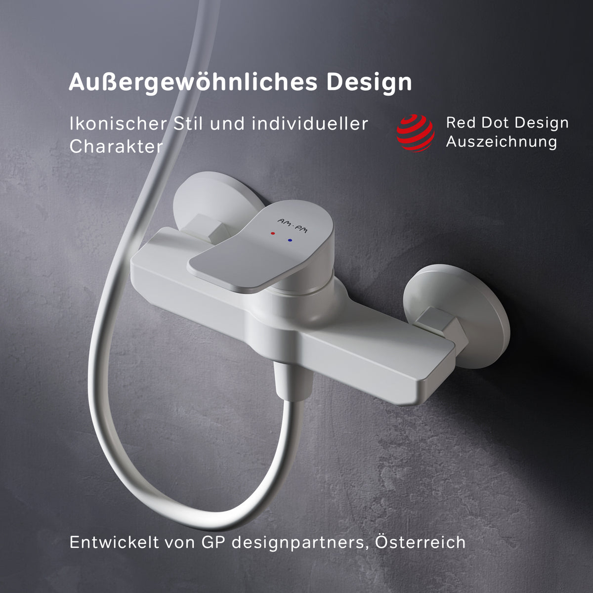 FXA20033 Duscharmatur X-Joy Brausearmatur Mischbatterie Dusche, Weiß ampm-store.de