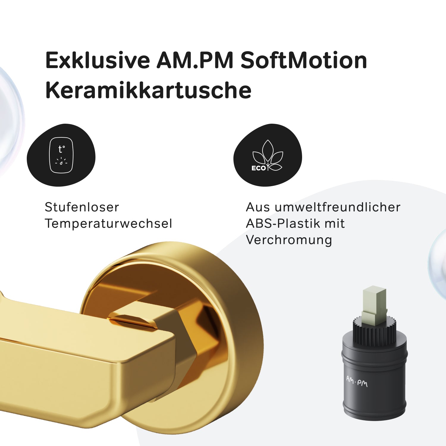 FXA20099 Duscharmatur X-Joy Brausearmatur Mischbatterie Dusche, Gold