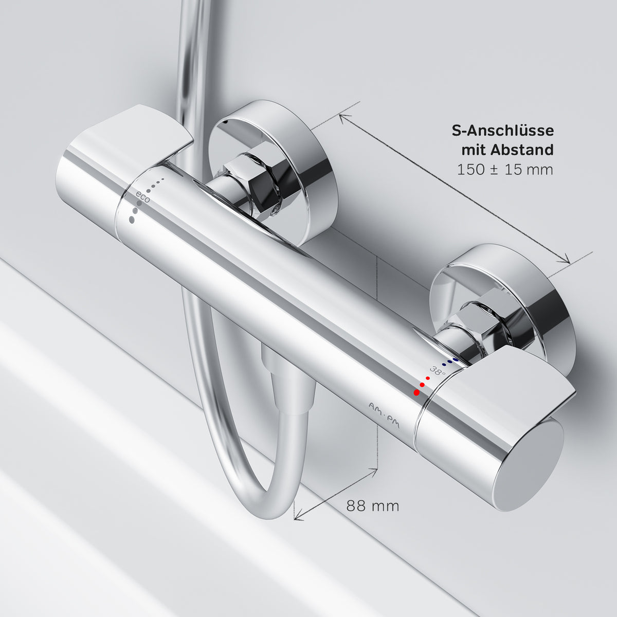 FXA40000 Duscharmatur Thermostat X-Joy Brausearmatur Mischbatterie Dusche ampm-store.de