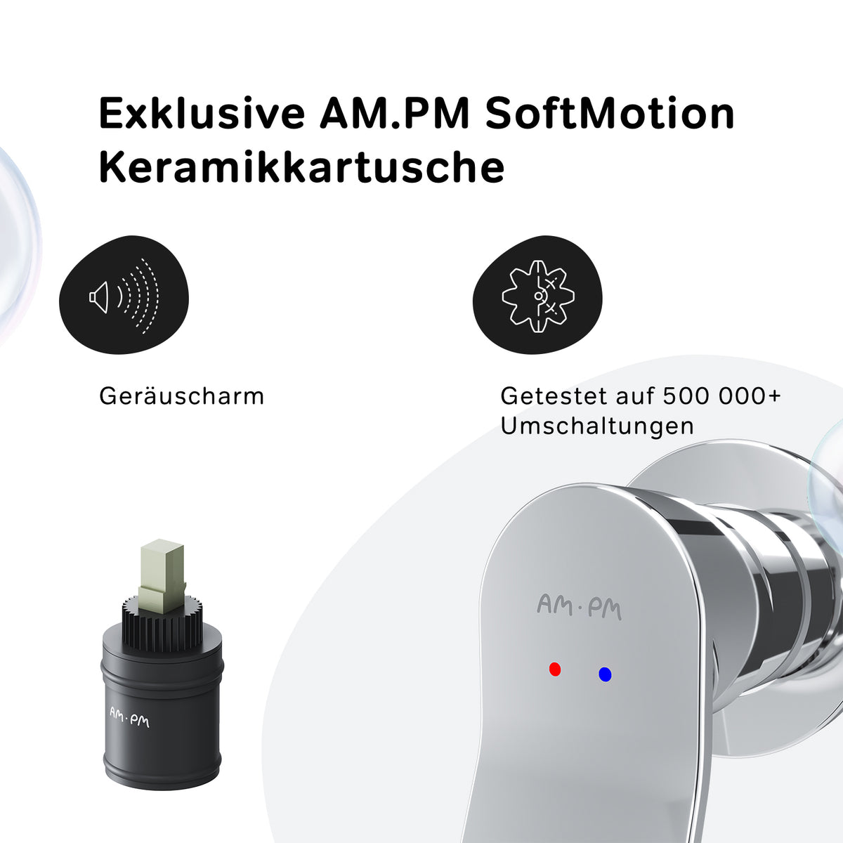 FXA72600 Bad Armatur X-Joy Waschtischarmatur Unterputz Wandmotage Wasserhahn ampm-store.de