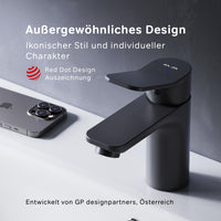FXA82122 X-Joy Waschtischarmatur mit Klick-Ablaufgarnitur, Schwarz, Matt | Online Store von AM.PM