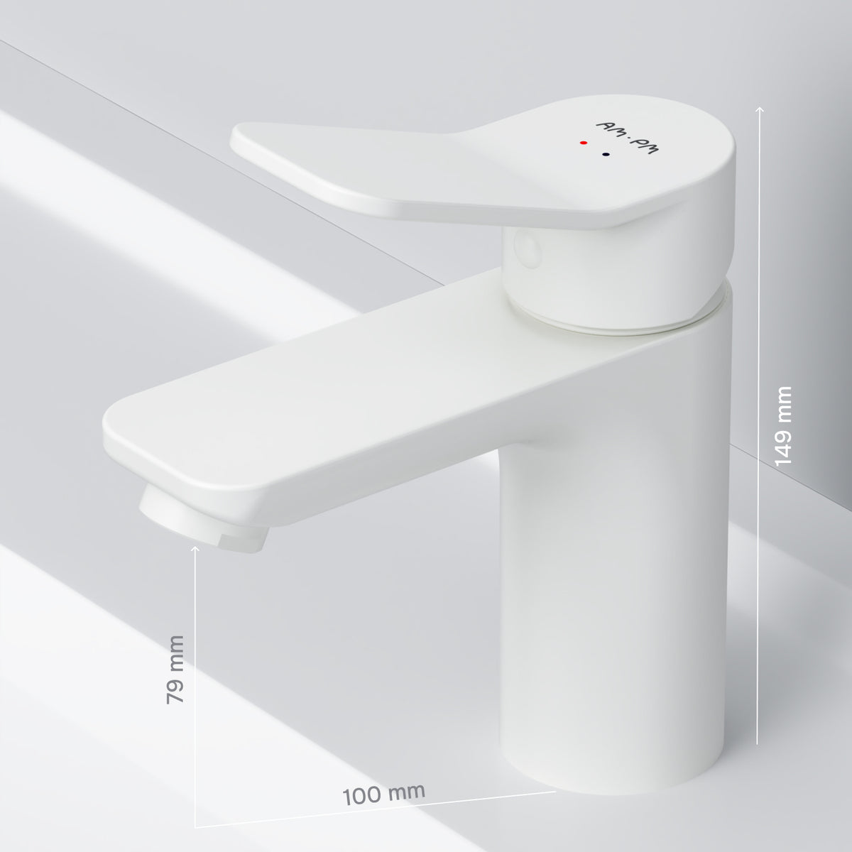 Waschtischarmatur X-Joy mit Klick-Ablaufgarnitur, Weiß – FXA82133