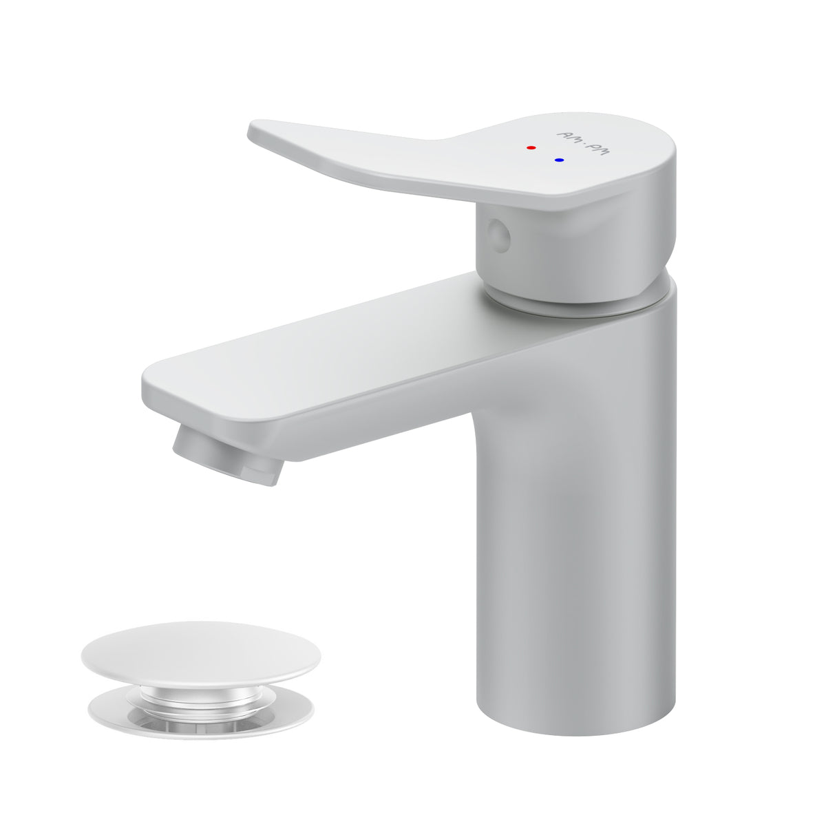 Waschtischarmatur X-Joy mit Klick-Ablaufgarnitur, Weiß – FXA82133