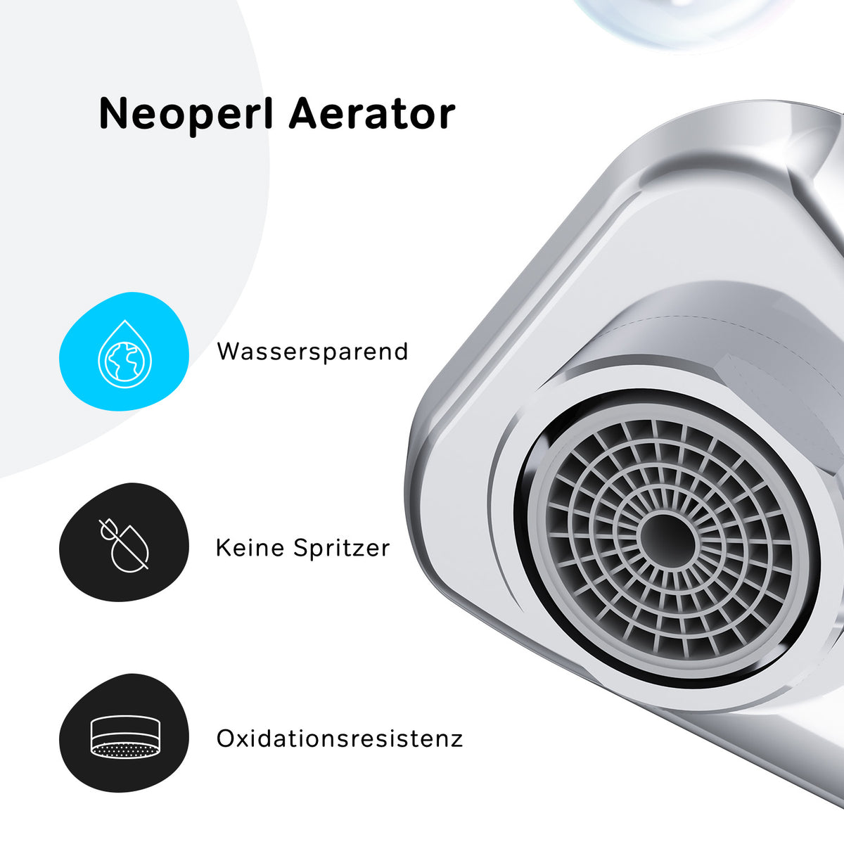 FXA82800 Bad Armatur X-Joy Waschtischarmatur EcoStart-Funktion mit Klick-Ablaufgarnitur Wasserhahn ampm-store.de