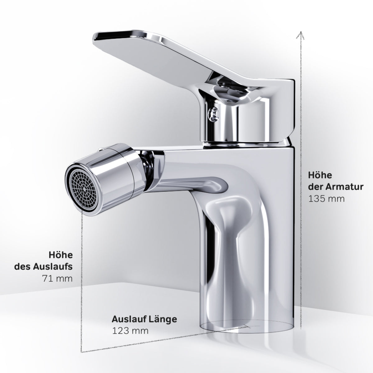 FXA83100 Bidetarmatur X-Joy Wasserhahn für Bidet ampm-store.de