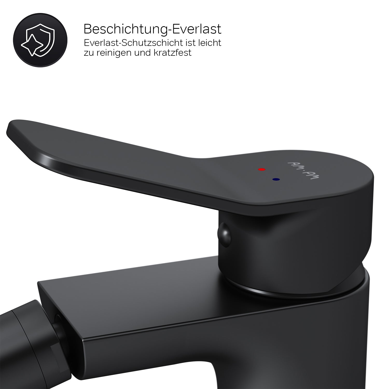 FXA83122 Bidetarmatur X-Joy Wasserhahn für Bidet, Schwarz ampm-store.de