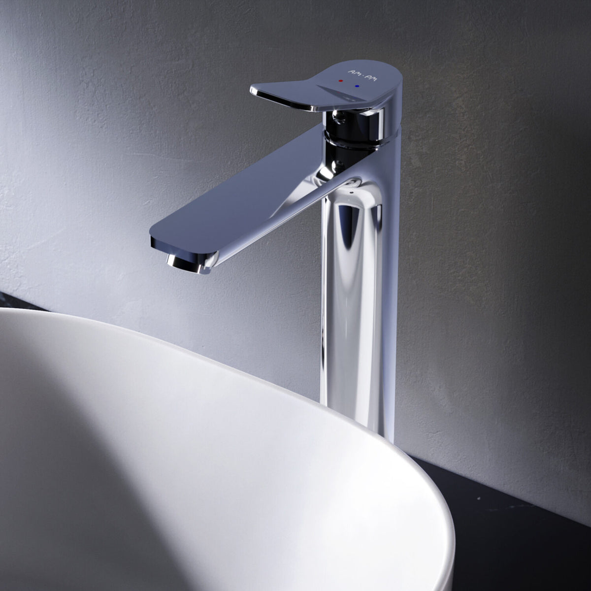 FXA92000 Bad Armatur X-Joy Waschtischarmatur mit hohem Auslauf Wasserhahn ampm-store.de