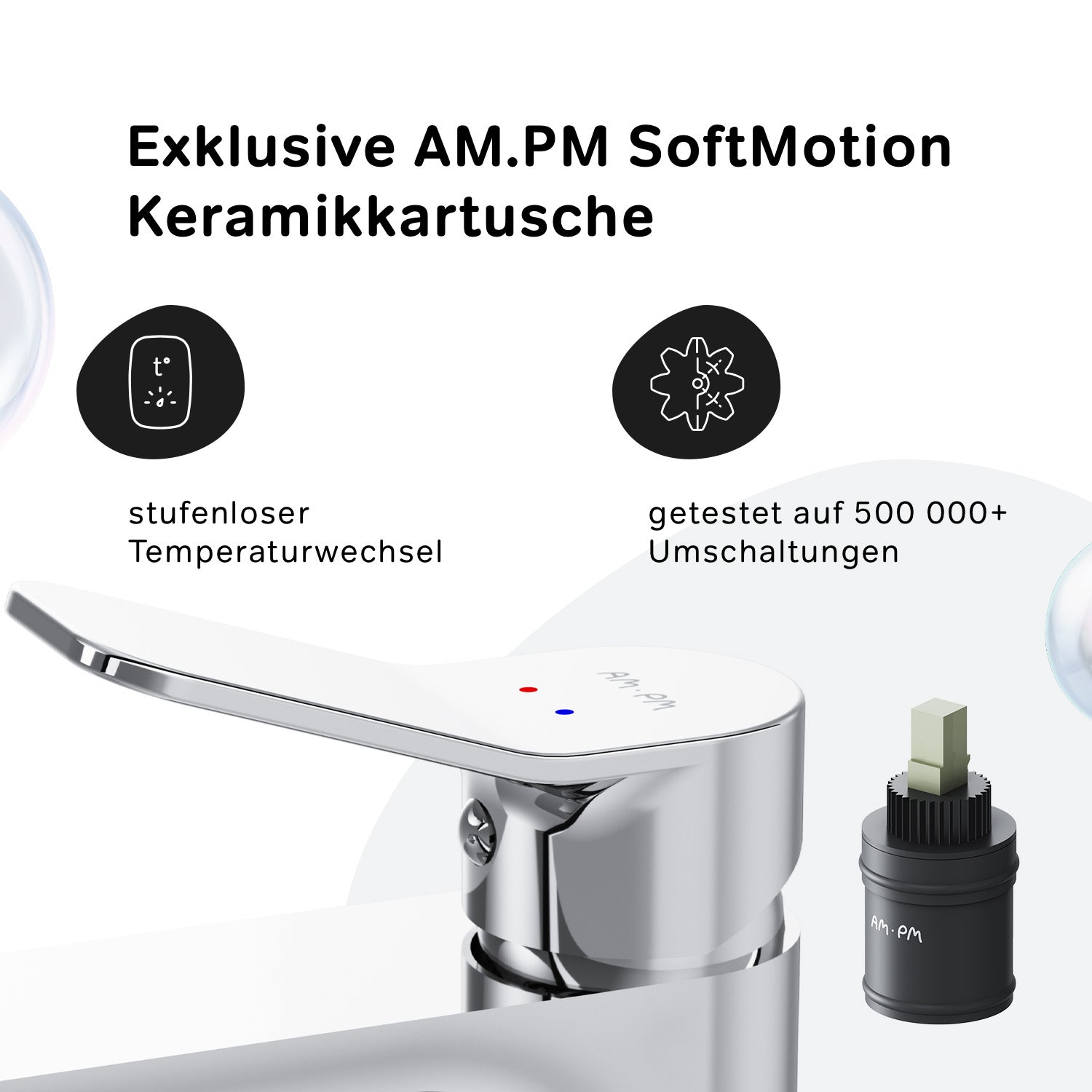 FXA92000 Bad Armatur X-Joy Waschtischarmatur mit hohem Auslauf Wasserhahn ampm-store.de