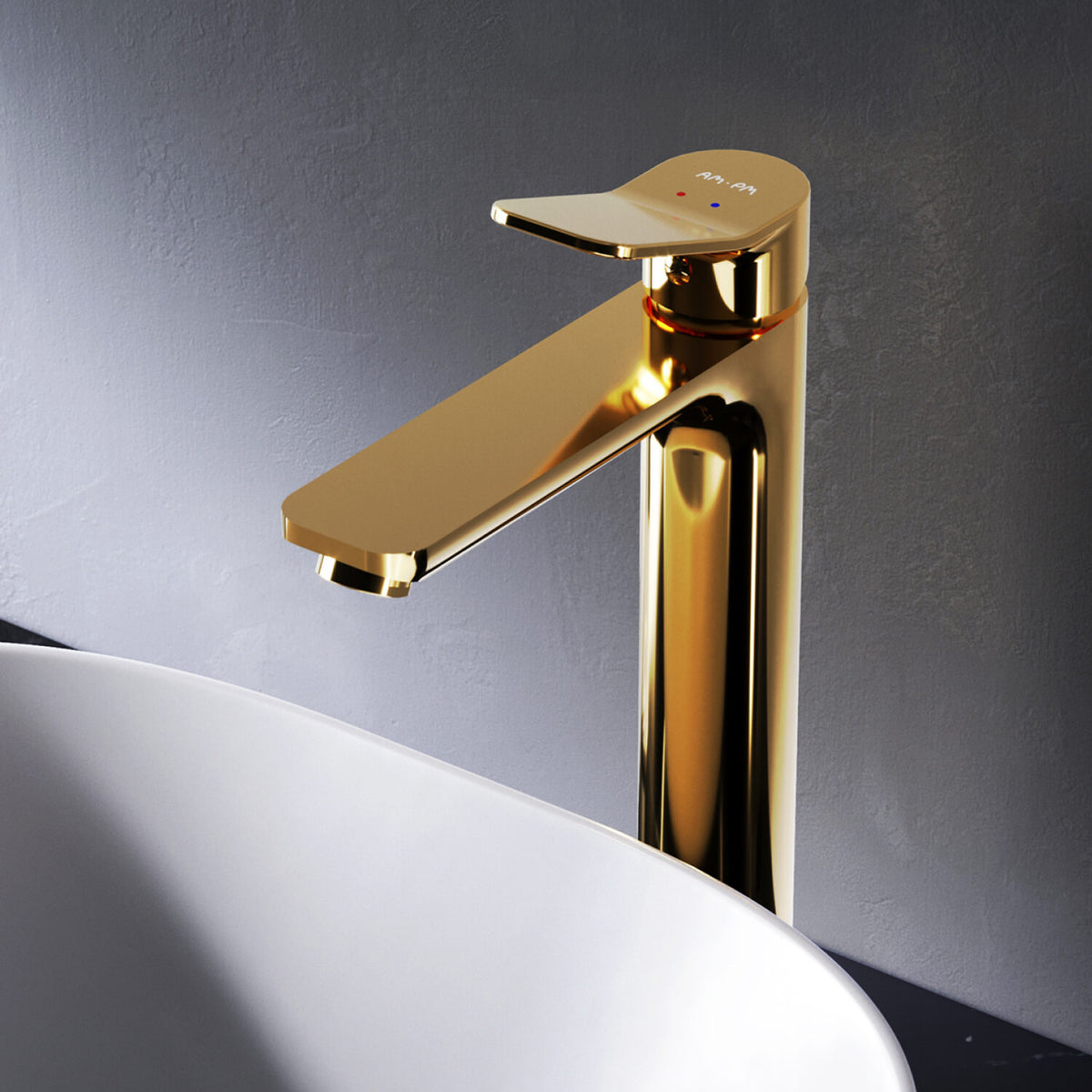 Robinet de lavabo surélevé X-Joy, doré–FXA92099