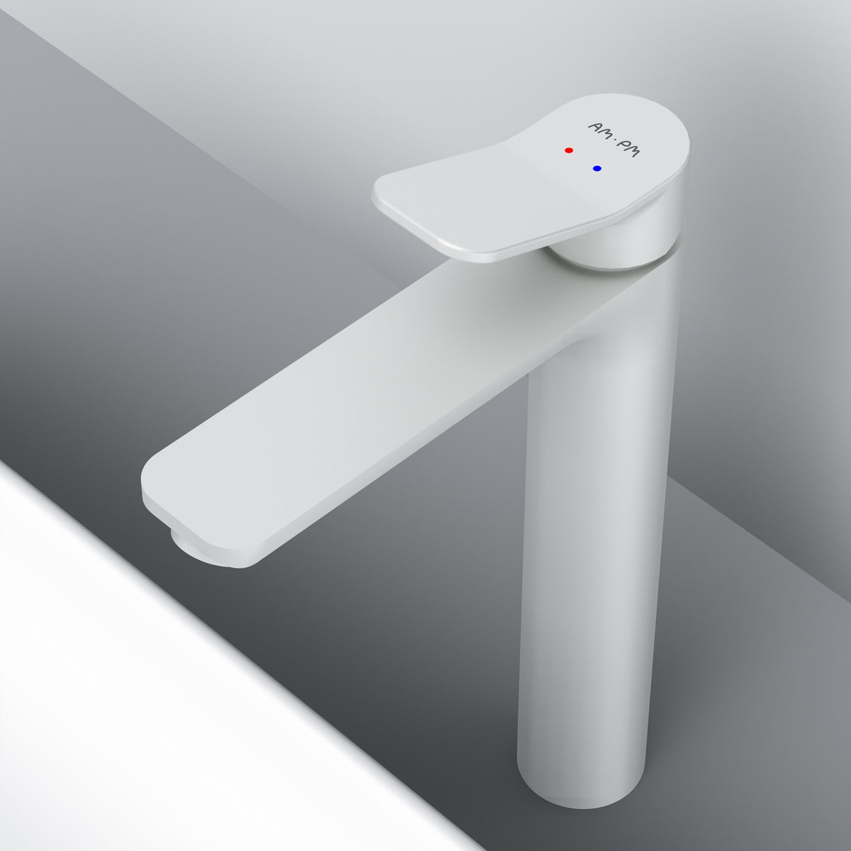 Robinet de lavabo haut X-Joy avec bonde à clic, blanc–FXA92233