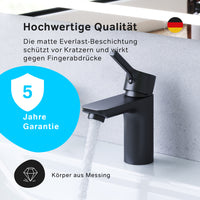 FXB02122 Bad Armatur X-Joy S Waschtischarmatur Wasserhahn, Schwarz ampm-store.de