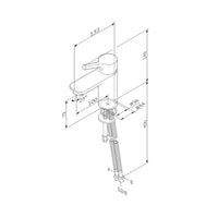 FXB02133 Bad Armatur X-Joy S Waschtischarmatur Wasserhahn, Weiß ampm-store.de