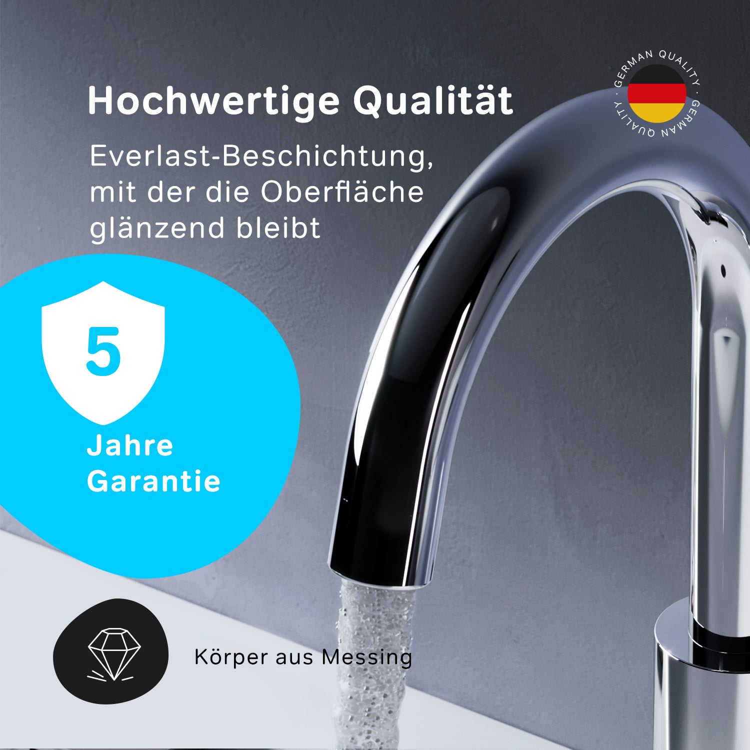 FXB02700 Bad Armatur X-Joy S Waschtischarmatur mit drehbarem Auslauf Wasserhahn