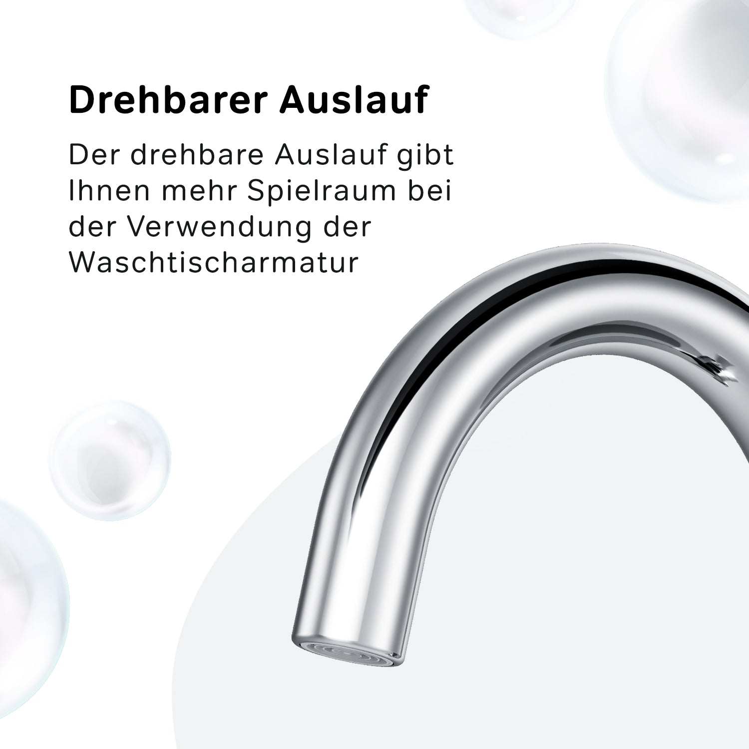 FXB02700 Bad Armatur X-Joy S Waschtischarmatur mit drehbarem Auslauf Wasserhahn