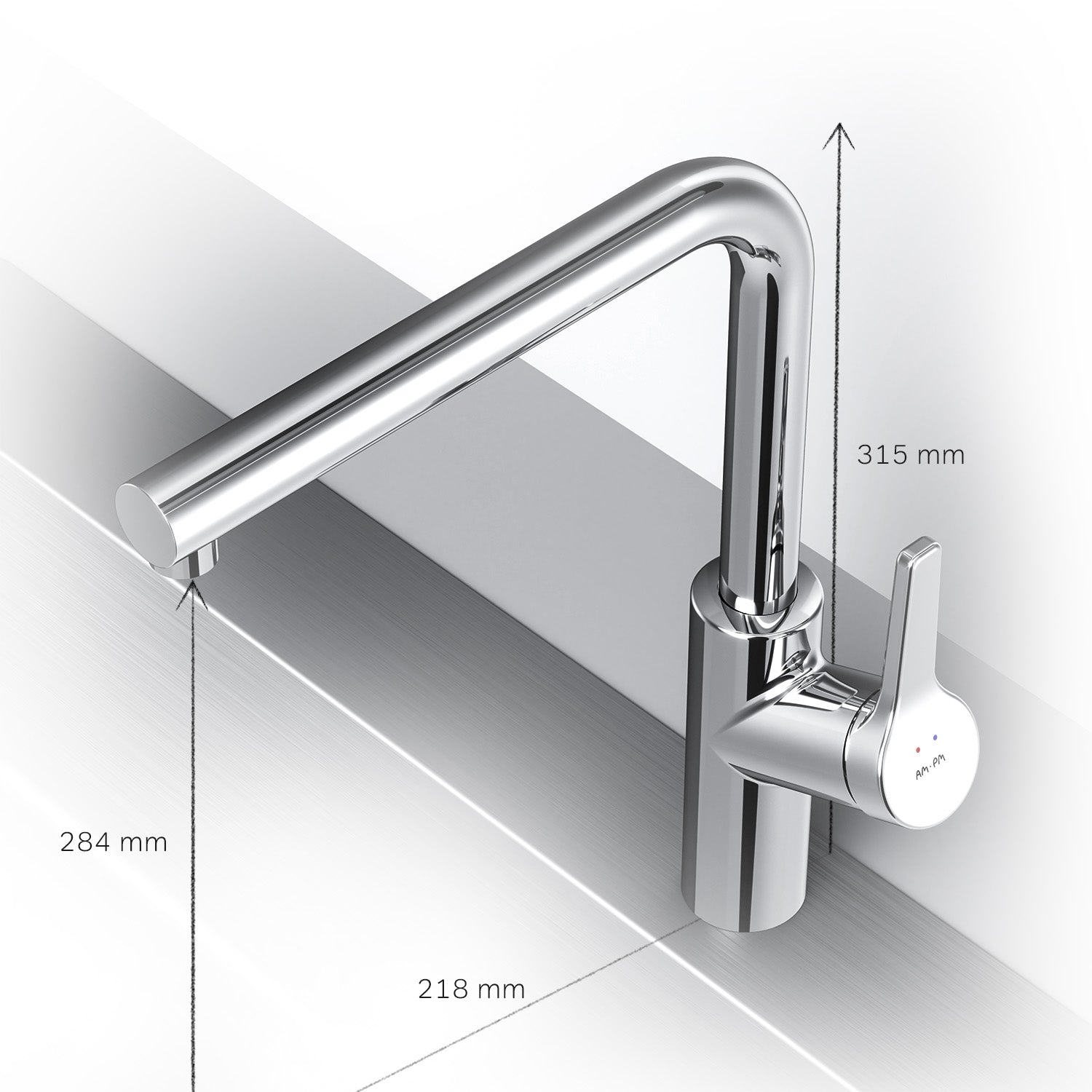 FXB05000 Küchenarmatur X-Joy S Spültischarmatur Küche Spültisch-Einhebelmischer