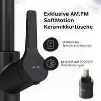FXB05022 Küchenarmatur X-Joy S Spültischarmatur Küche Spültisch-Einhebelmischer, Schwarz ampm-store.de