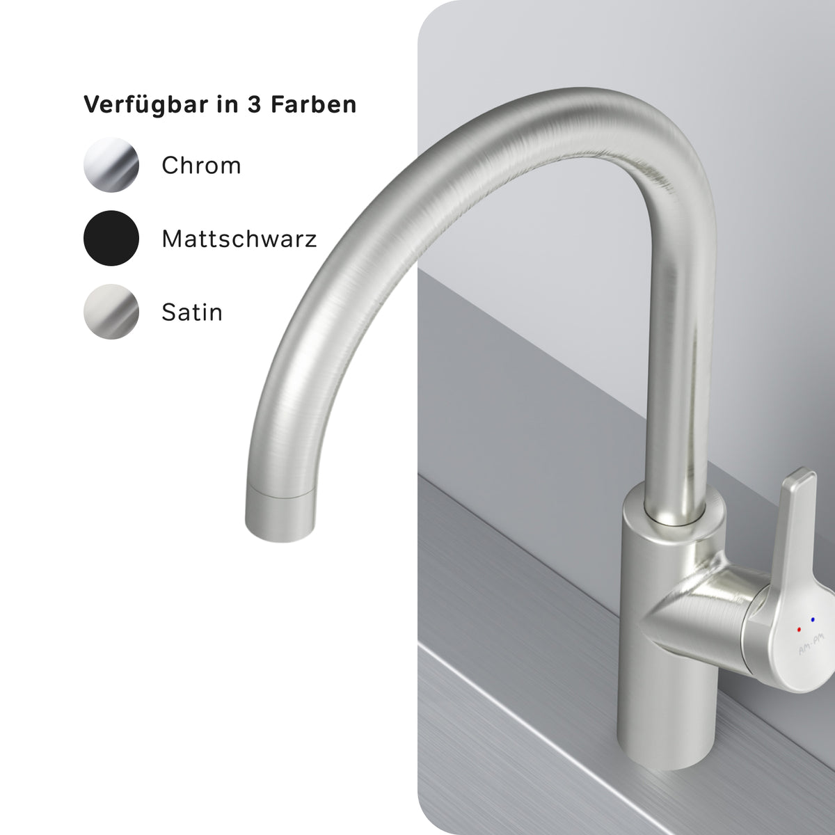 Robinet de cuisine X-Joy S avec bec pivotant–FXB07011