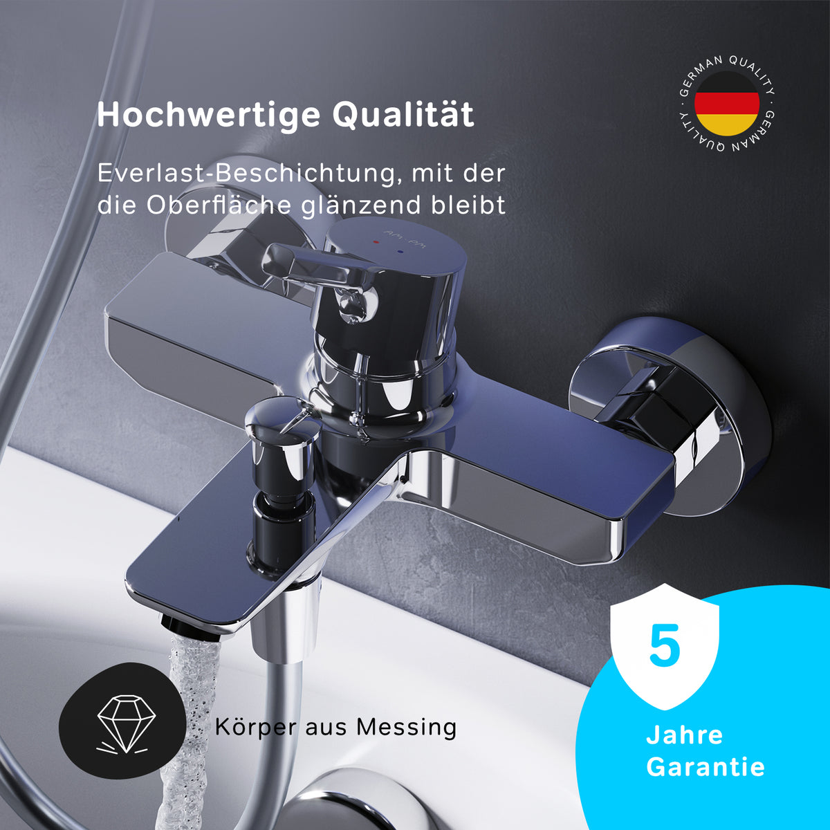 FXB10000 Wannenarmatur X-Joy S Mischbatterie Badewanne Wasserhahn Bad ampm-store.de