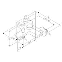 FXB10000 Wannenarmatur X-Joy S Mischbatterie Badewanne Wasserhahn Bad ampm-store.de
