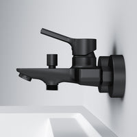 FXB10022 Wannenarmatur X-Joy S Mischbatterie Badewanne Wasserhahn Bad, Schwarz ampm-store.de