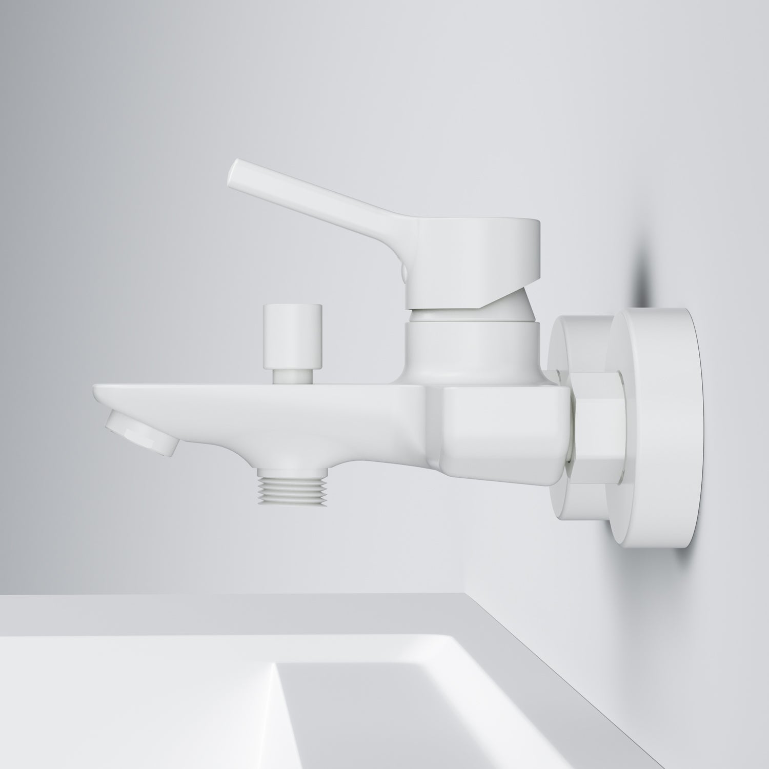 FXB10033 Wannenarmatur X-Joy S Mischbatterie Badewanne Wasserhahn Bad, Weiß ampm-store.de