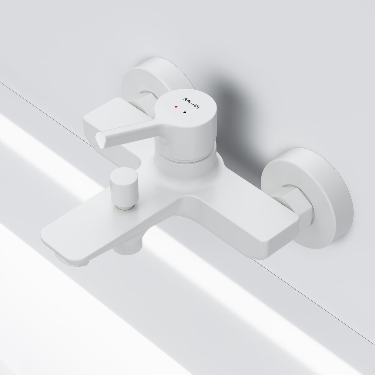 FXB10033 Wannenarmatur X-Joy S Mischbatterie Badewanne Wasserhahn Bad, Weiß ampm-store.de