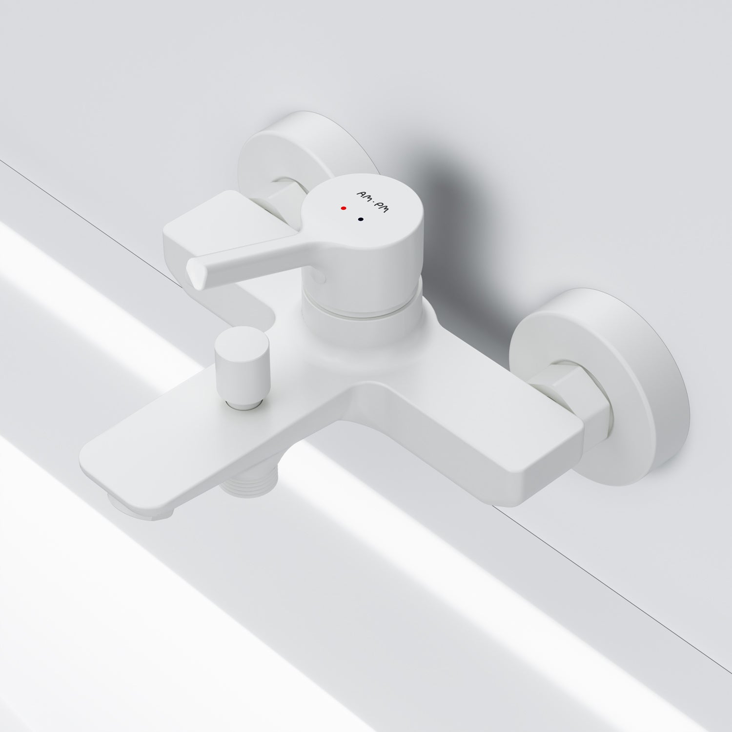 FXB10033 Wannenarmatur X-Joy S Mischbatterie Badewanne Wasserhahn Bad, Weiß ampm-store.de