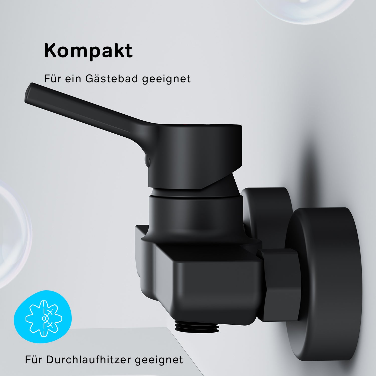 FXB20022 Duscharmatur X-Joy S Brausearmatur Mischbatterie Dusche, Schwarz ampm-store.de