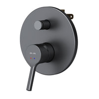 FXB45022 Wannenarmatur Unterputz X-Joy S Mischbatterie Badewanne Wandmontage Wasserhahn Bad, Schwarz ampm-store.de