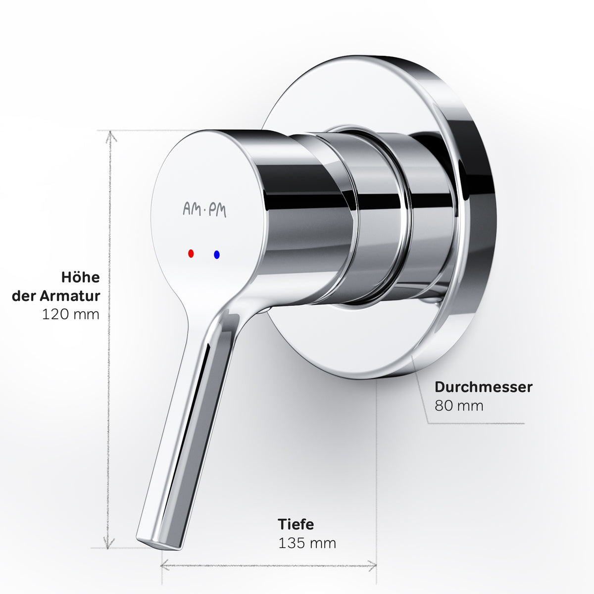 FXB65000 Duscharmatur Unterputz X-Joy S Brausearmatur Mischbatterie Dusche ampm-store.de