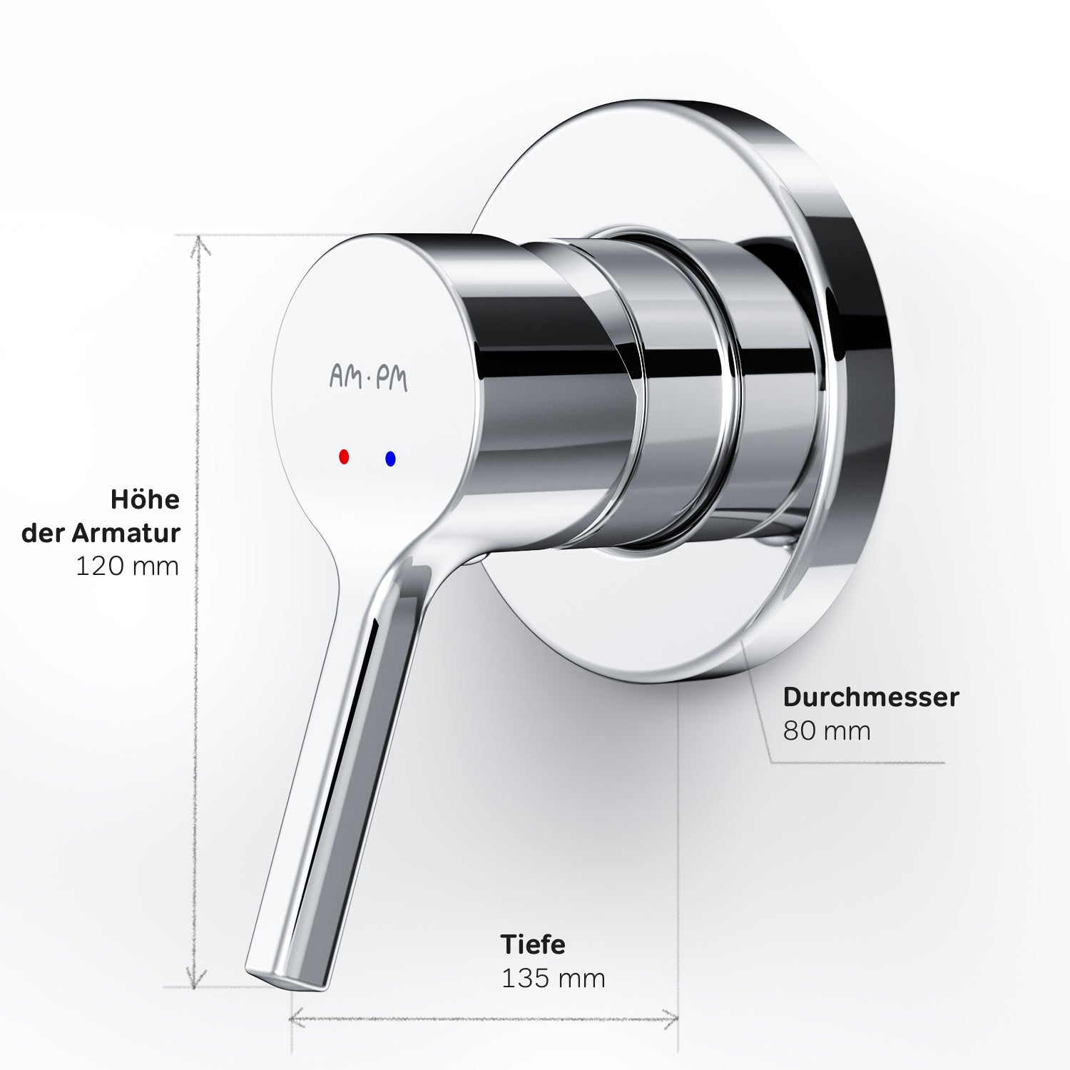 FXB65000 Duscharmatur Unterputz X-Joy S Brausearmatur Mischbatterie Dusche ampm-store.de