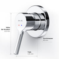 FXB65000 Duscharmatur Unterputz X-Joy S Brausearmatur Mischbatterie Dusche ampm-store.de