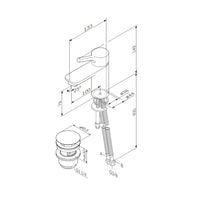 FXB82100 Х-Joy S Waschtischarmatur mit Klick-Ablaufgarnitur, Chrom | Online Store von AM.PM