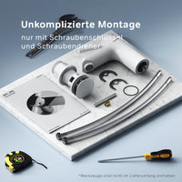 FXB82133 Bad Armatur X-Joy S Waschtischarmatur mit Klick-Ablaufgarnitur Wasserhahn, Weiß ampm-store.de