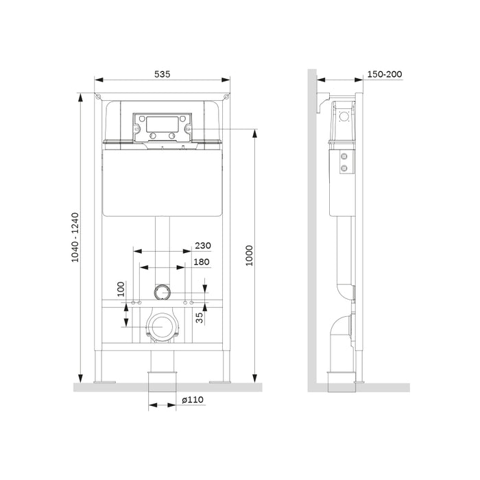 II12707 ProC Unterputzspülkasten für Wandmontage (ohne Drückerplatte) | Online Store von AM.PM