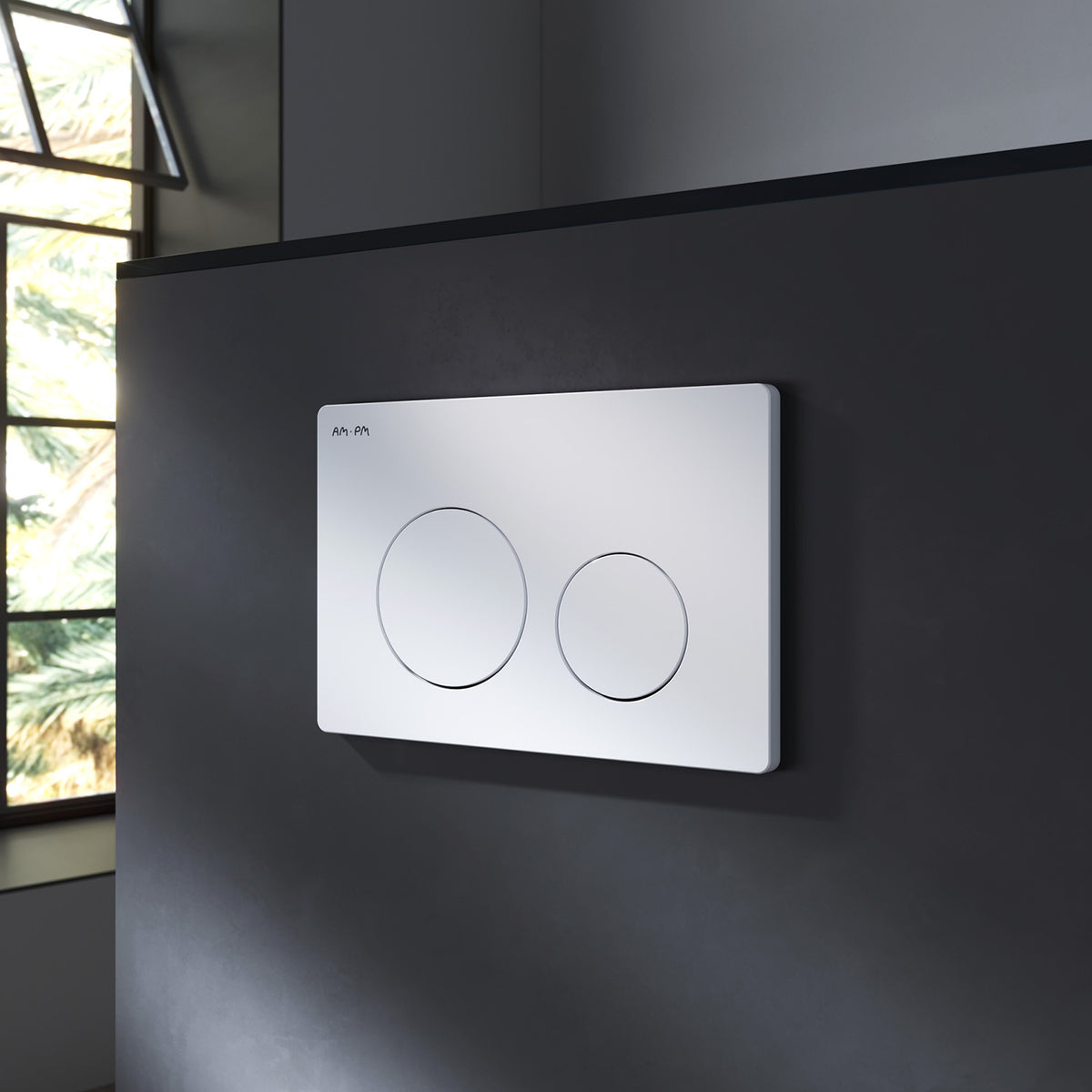 Ensemble WC complet avec bâti-support suspendu et plaque de commande blanche–IIS90101. LA1900