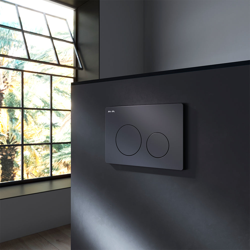 IIS90138. XB1700 Ensemble : WC suspendu + élément pré-encastré + plaque de poussée