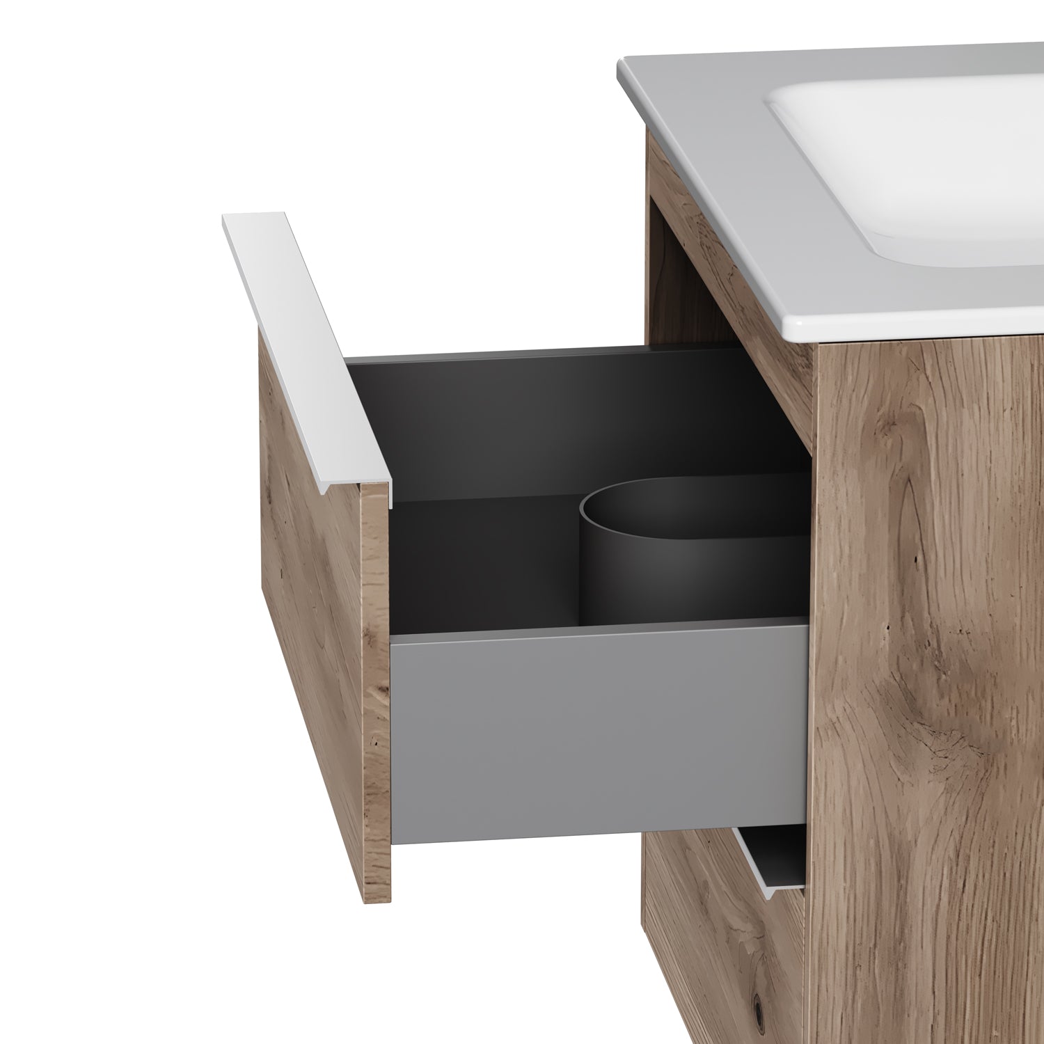 Meuble sous-vasque HIT MTA-FHX0602HF-WCC0602WG