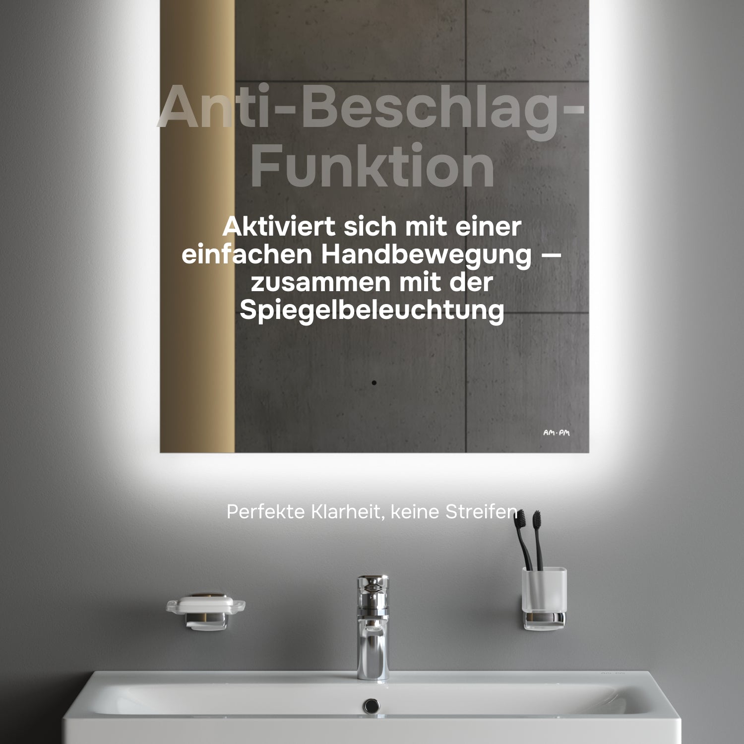 MTAMOX10601S LED-Spiegel 60 cm Hit - dimmbar, Touchless, Anti-Beschlag