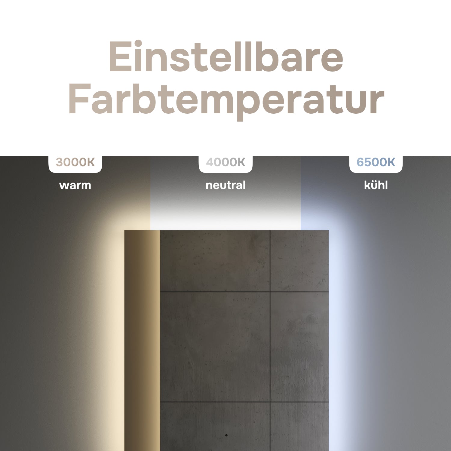 MTAMOX10601S LED-Spiegel 60 cm Hit - dimmbar, Touchless, Anti-Beschlag