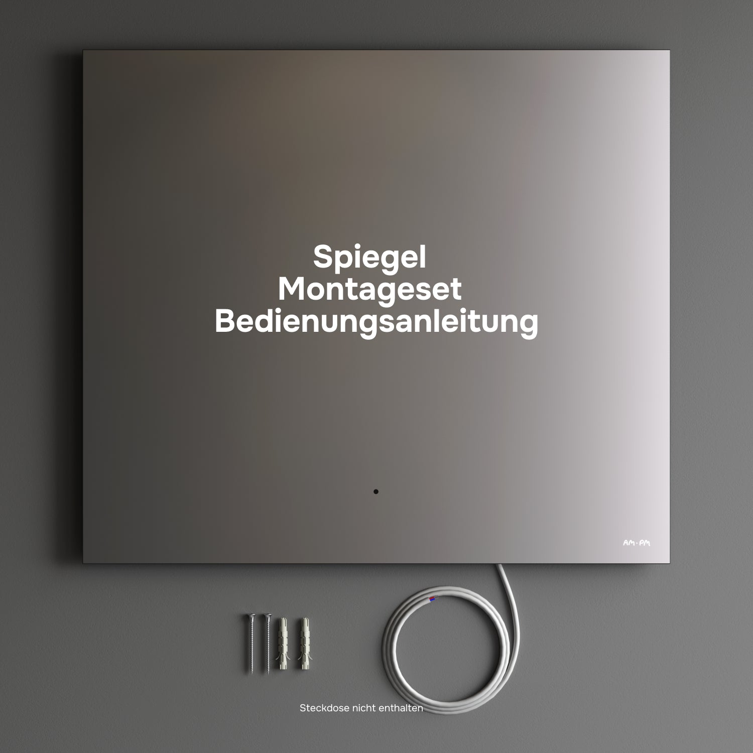 MTAMOX10801S Miroir LED 80 cm Hit-à intensité variable, sans contact, antibuée